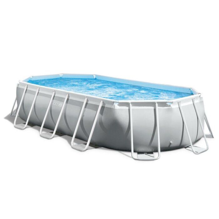 Piscine tubulaire ovale Prism Frame Intex - 6,10 x 3,05 x H.1,22 m