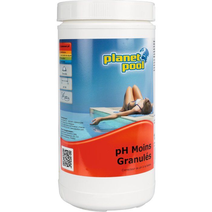 Correcteur pH moins Planet Pool - Poids 1 kg