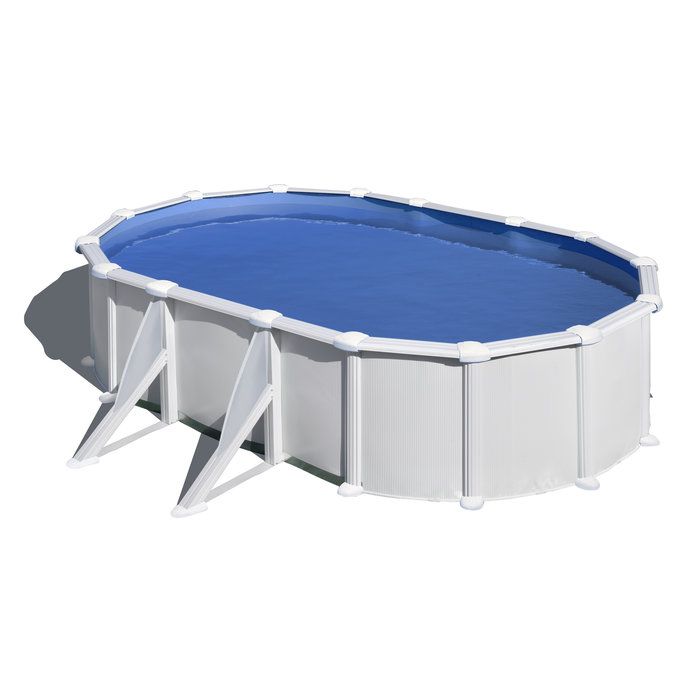 Piscine acier ovale Atlantis Gre - 6,10 x 3,75 x H.1,30 m