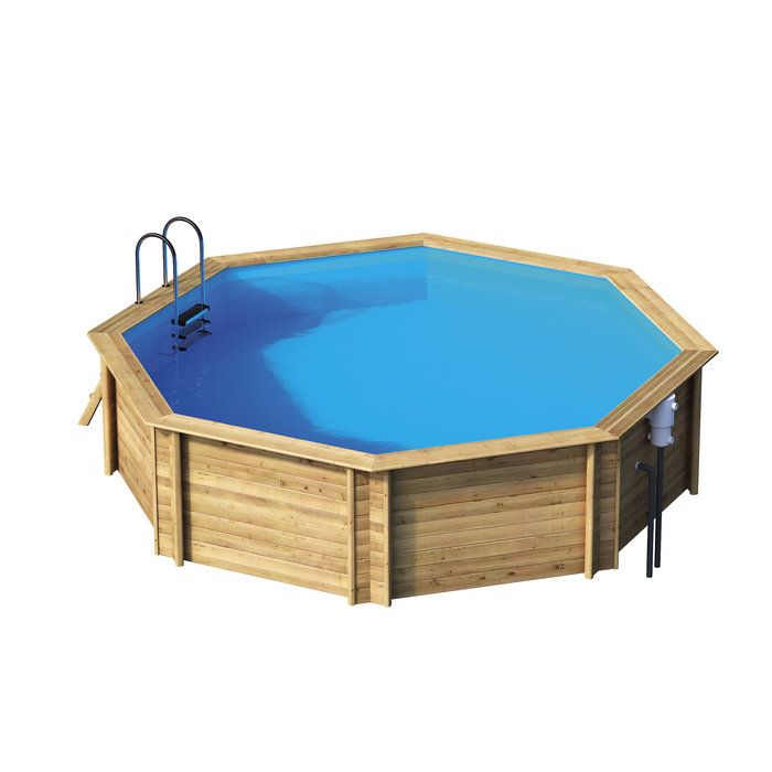 Piscine bois ronde Weva Octo 530 - Ø 4,7 x H. 1,33 m