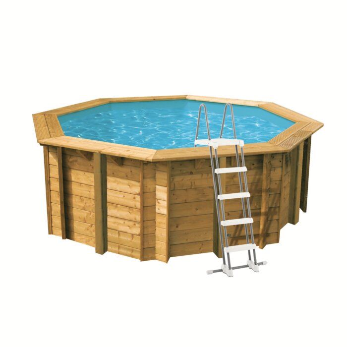 Piscine bois ronde Sunwater Ø 3,60 x H. 1,20 m