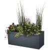 Jardinière plastique Graphit EDA - 98L - Anthracite