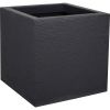 Pot plastique carré Graphit EDA - 21L - Anthracite