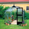 Serre Compact Juliana - 6,6 m² - Polycarbonate - Aluminium/Noir