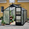 Serre Compact Juliana - 6,6 m² - Polycarbonate - Anthracite/Noir