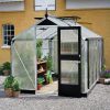 Serre Compact Juliana - 8,2 m² - Polycarbonate - Aluminium/Noir