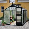 Serre Compact Juliana - 8,2 m² - Polycarbonate - Anthracite/Noir