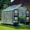 Serre Premium Juliana - 8,8 m² - Polycarbonate - Aluminium/Noir