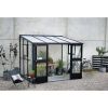 Serre Veranda Juliana - 6,6 m² - Verre trempé - Anthracite/Noir