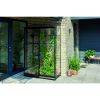 Serre Qube Lean-to 24 Halls - 0,8 m² - Verre trempé - Noir